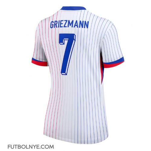 Camiseta Francia Antoine Griezmann #7 Visitante Equipación para mujer Eurocopa 2024 manga corta